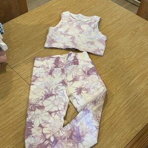 Aerie Tie-Dye Crop Top and Legging Set